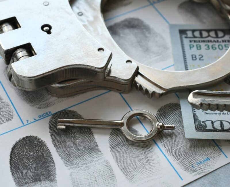 Handcuffs,Laying,On,Fingerprint,Card,With,Money,-,Concept,For What Are Schedule One Offences